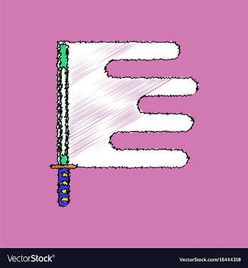 Flat shading style icon sword and shuriken vector image
