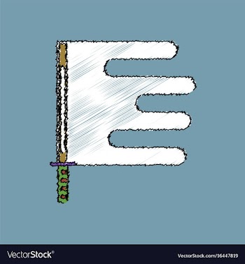 Flat shading style icon sword and shuriken vector image