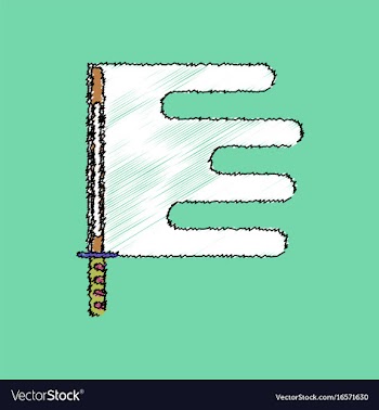 Flat shading style icon sword and shuriken vector image