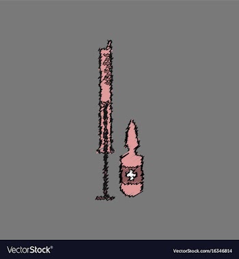 Flat shading style icon syringe with medicine vector image
