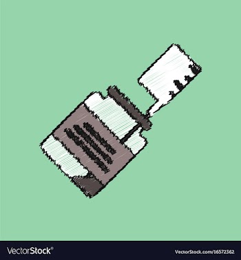Flat shading style icon syringe with medicine vector image