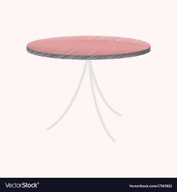 Flat shading style icon table vector image