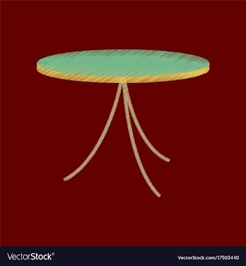 Flat shading style icon table vector image