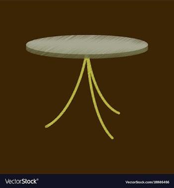 Flat shading style icon table vector image