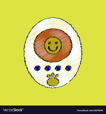 Flat shading style icon tamagotchi pets pocket vector image