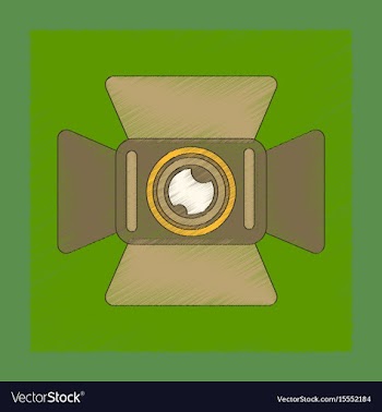 Flat shading style icon technology camcorder vector image
