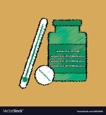 Flat shading style icon thermometer with bank and vector image