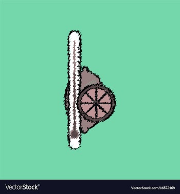 Flat shading style icon thermometer with lemon vector image