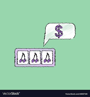 Flat shading style icon three cherries equal money vector image