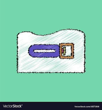 Flat shading style icon torpedo underwater vector image