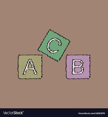 Flat shading style icon toy blocks vector image