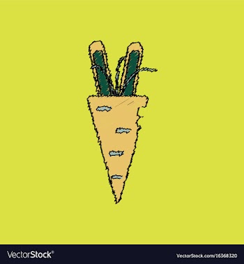 Flat shading style icon turnip plant vector image