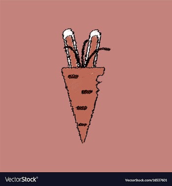 Flat shading style icon turnip plant vector image