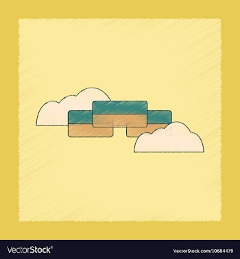Flat shading style icon Ukrainian flag vector image