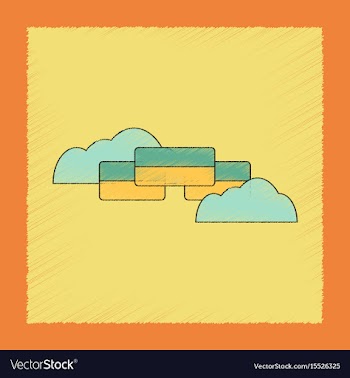 Flat shading style icon ukrainian flag vector image