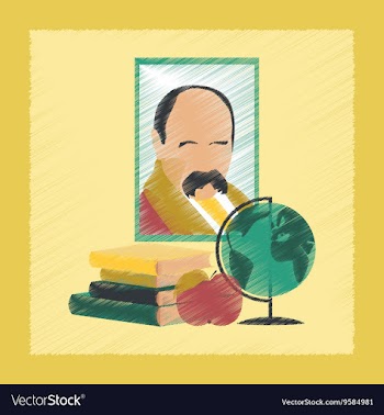 Flat shading style icon Ukrainian literature vector image