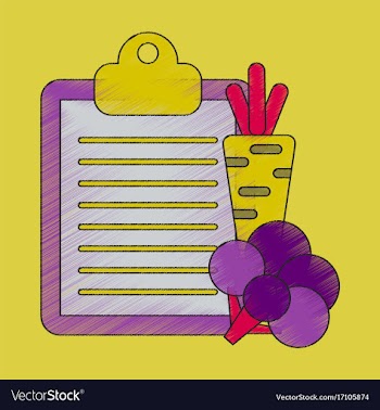 Flat shading style icon vegetable menu vector image