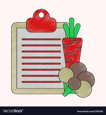 Flat shading style icon vegetable menu vector image