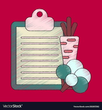 Flat shading style icon vegetable menu vector image