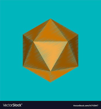 Flat shading style icon virus vector image