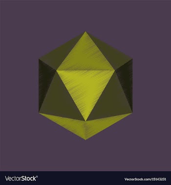 Flat shading style icon virus vector image