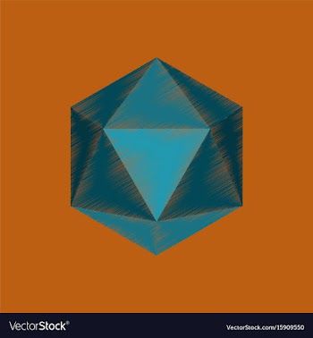 Flat shading style icon virus vector image