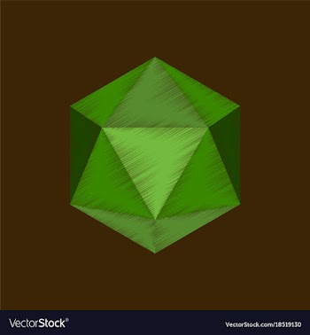 Flat shading style icon virus vector image