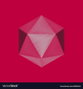 Flat shading style icon virus vector image