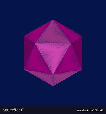 Flat shading style icon virus vector image