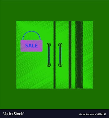 Flat shading style icon wardrobe sale black friday vector image