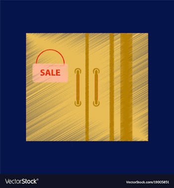 Flat shading style icon wardrobe sale black friday vector image