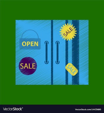 Flat shading style icon wardrobe sale discounts vector image