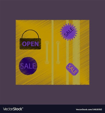 Flat shading style icon wardrobe sale discounts vector image