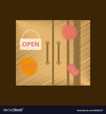 Flat shading style icon wardrobe sale discounts vector image