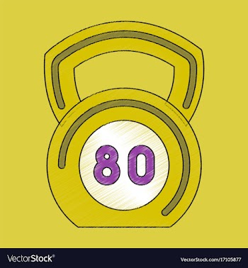 Flat shading style icon weight vector image