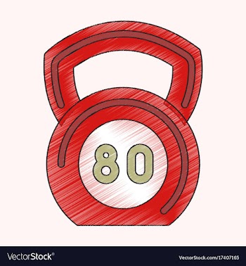 Flat shading style icon weight vector image