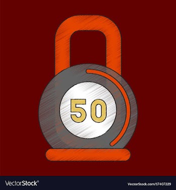 Flat shading style icon weight vector image
