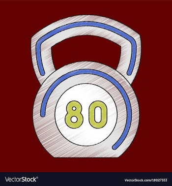 Flat shading style icon weight vector image