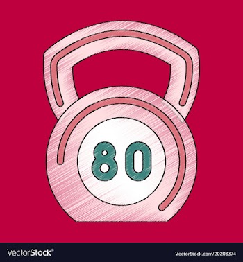 Flat shading style icon weight vector image
