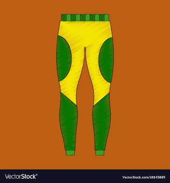 Flat shading style icon winter trousers vector image