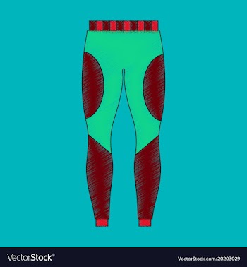 Flat shading style icon winter trousers vector image