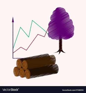 Flat shading style icon wood infographics vector image