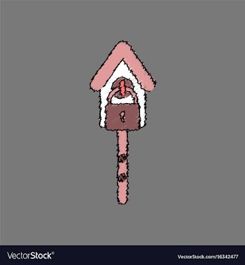 Flat shading style icon wooden pethouse vector image