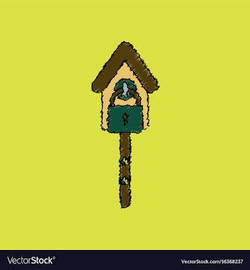 Flat shading style icon wooden pethouse vector image