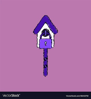 Flat shading style icon wooden pethouse vector image