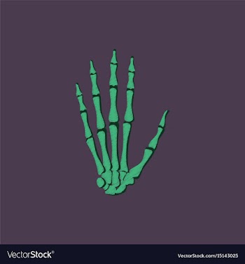 Flat shading style icon wrist bone vector image