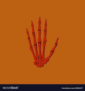 Flat shading style icon wrist bone vector image