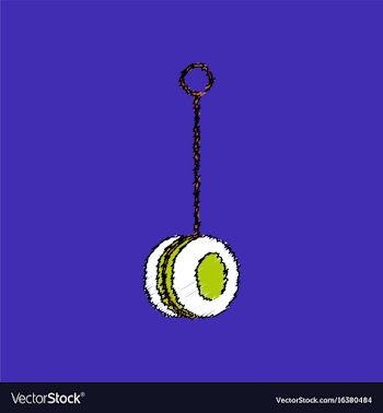 Flat shading style icon yo yo toy vector image