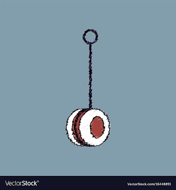 Flat shading style icon yo yo toy vector image