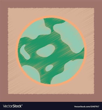 Flat shading style icons halloween full moon vector image